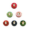 Indira by Comet Busters Premium 14mm Lotus Multicolor Meenakari Kundan Bindi (Set of 6 Bindis) | SKU: INDI071