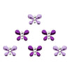 Comet Busters® Purple Butterfly – Crystal, Diamond – Handcrafted, Reusable & Skin-Friendly Bindis for Party Wear (10mm) – Forehead Bindi Stickers for Women & Girls – BIN1703