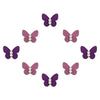 Comet Busters® Purple Butterfly – Velvet, Diamond – Handcrafted, Reusable & Skin-Friendly Bindis for Party Wear (8mm) – Forehead Bindi Stickers for Women & Girls – BIN1614