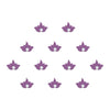 Comet Busters® Purple Floral, Lotus – Velvet, Diamond – Handcrafted, Reusable & Skin-Friendly Bindis for Party Wear (6mm) – Forehead Bindi Stickers for Women & Girls – BIN2255