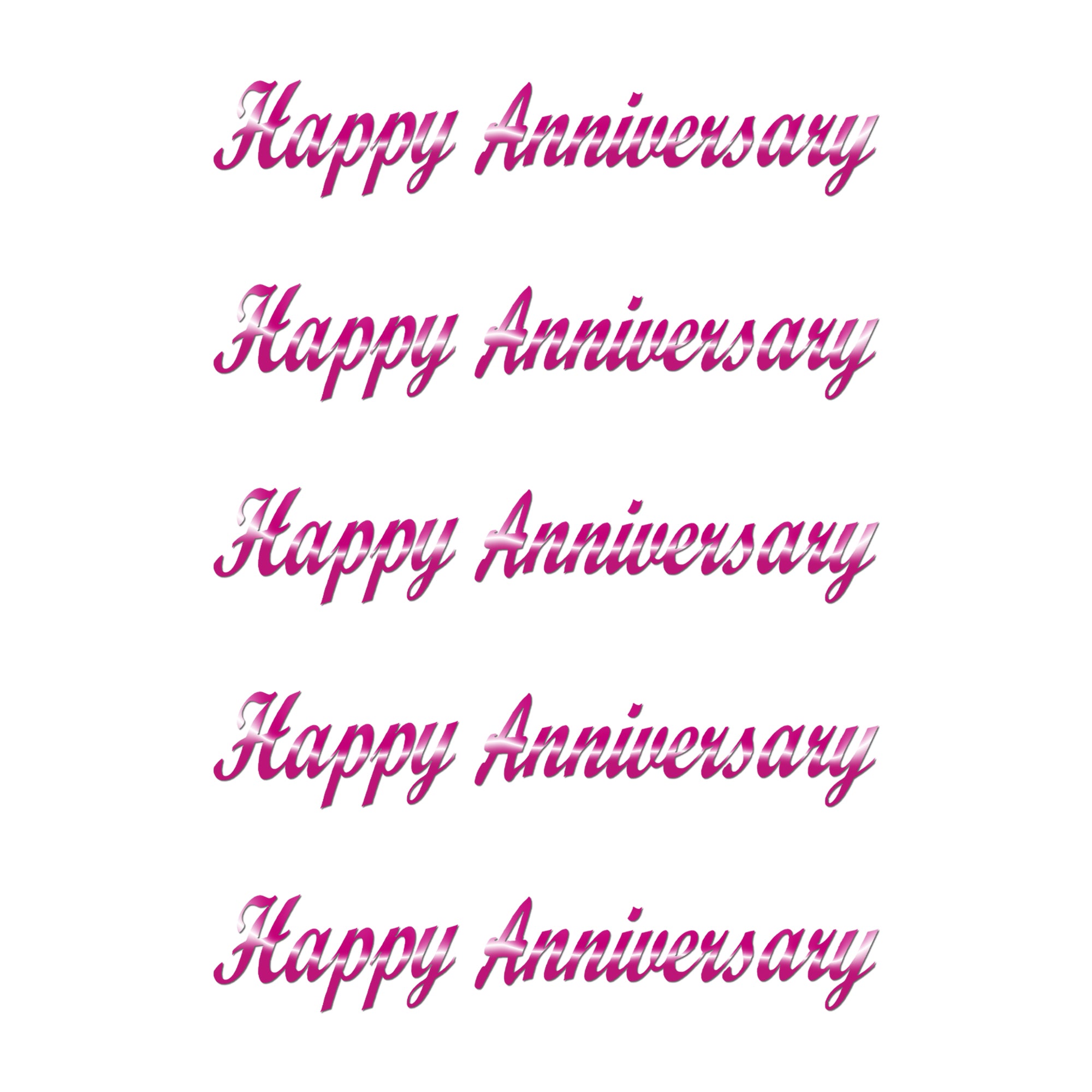 Comet Busters Happy Anniversary script sticker in elegant blue cursive lettering with self-adhesive finish for anniversary decorations, gifts, scrapbook, greeting cards, DIY crafts and celebration décor 