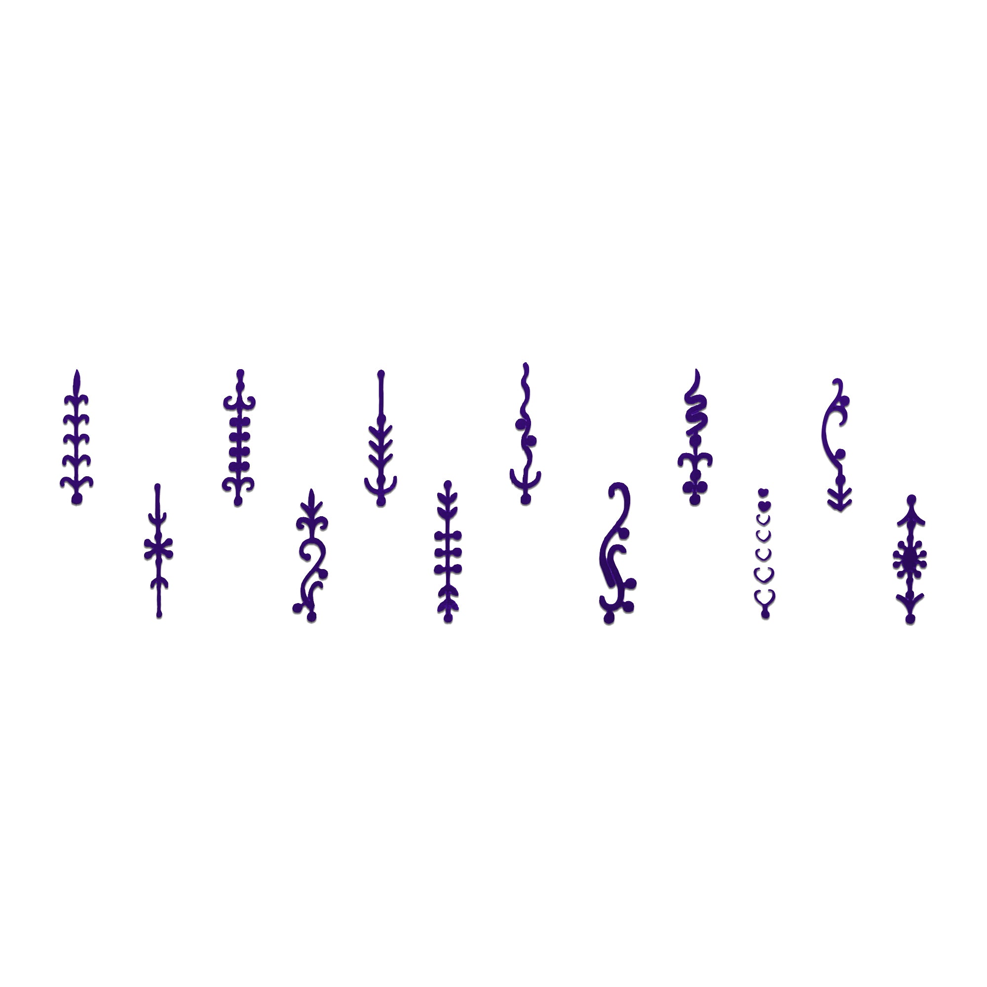 Comet Busters® Purple Designer Classic Bindis – Handcrafted, Reusable, Skin-Safe Indian Forehead Stickers for Women