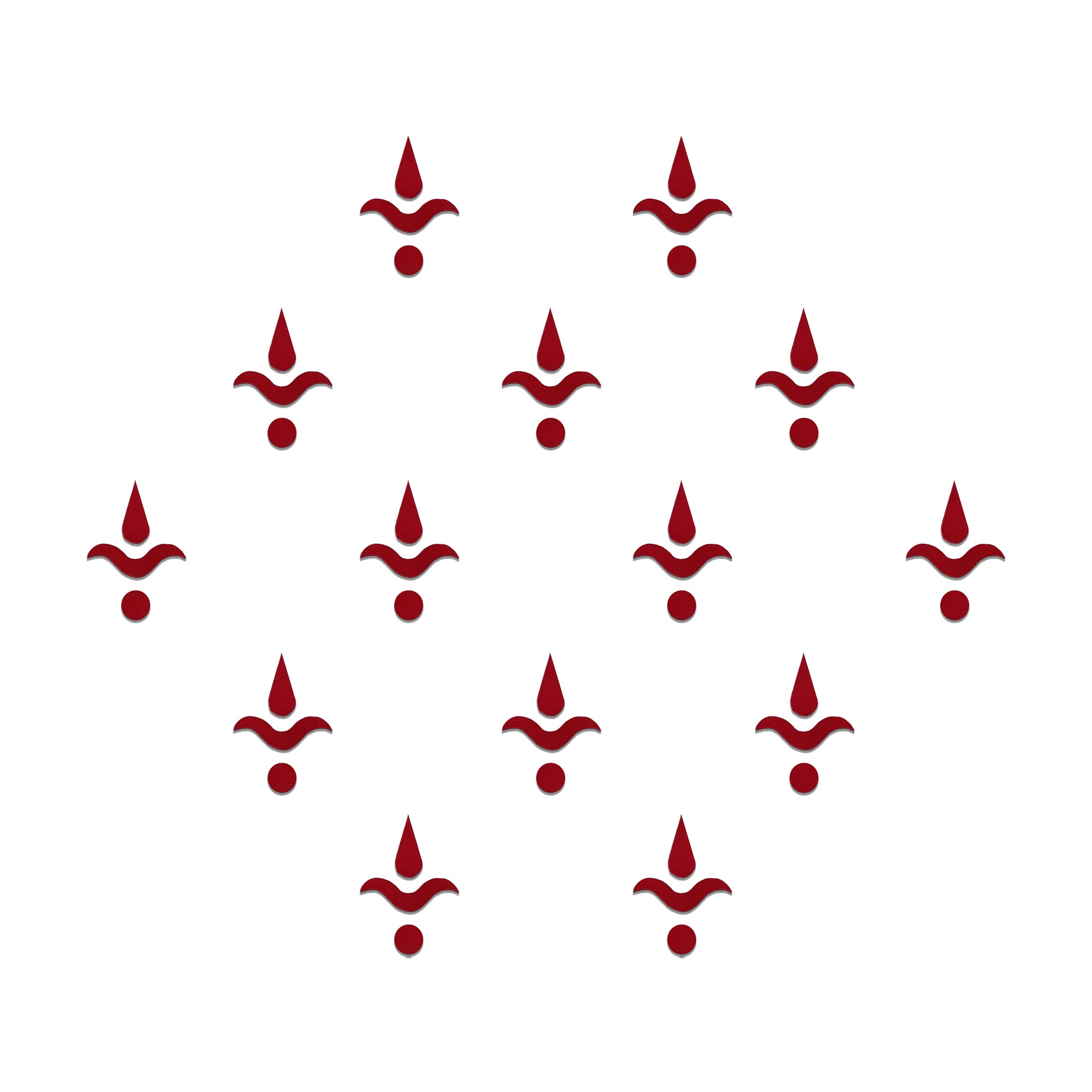 Comet Busters Bengali style Red_bindis with artistic curved design