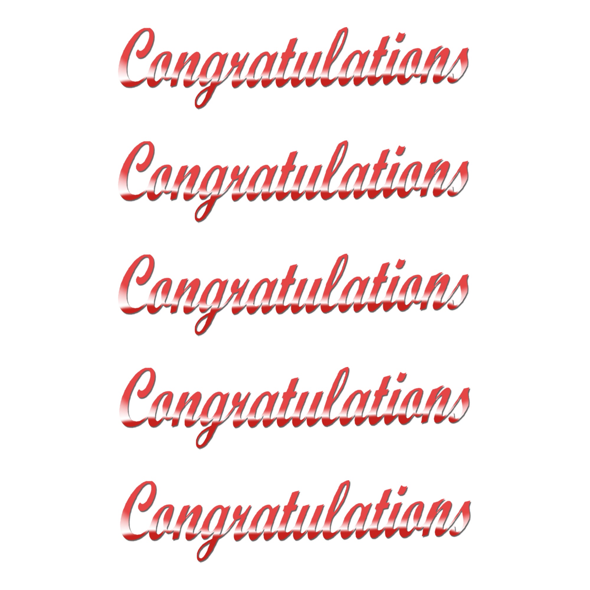Comet Busters premium Congratulations text sticker with elegant blue script lettering and self-adhesive design, ideal for handmade cards, scrapbook pages, party decorations, gift packaging, and creative celebration projects.