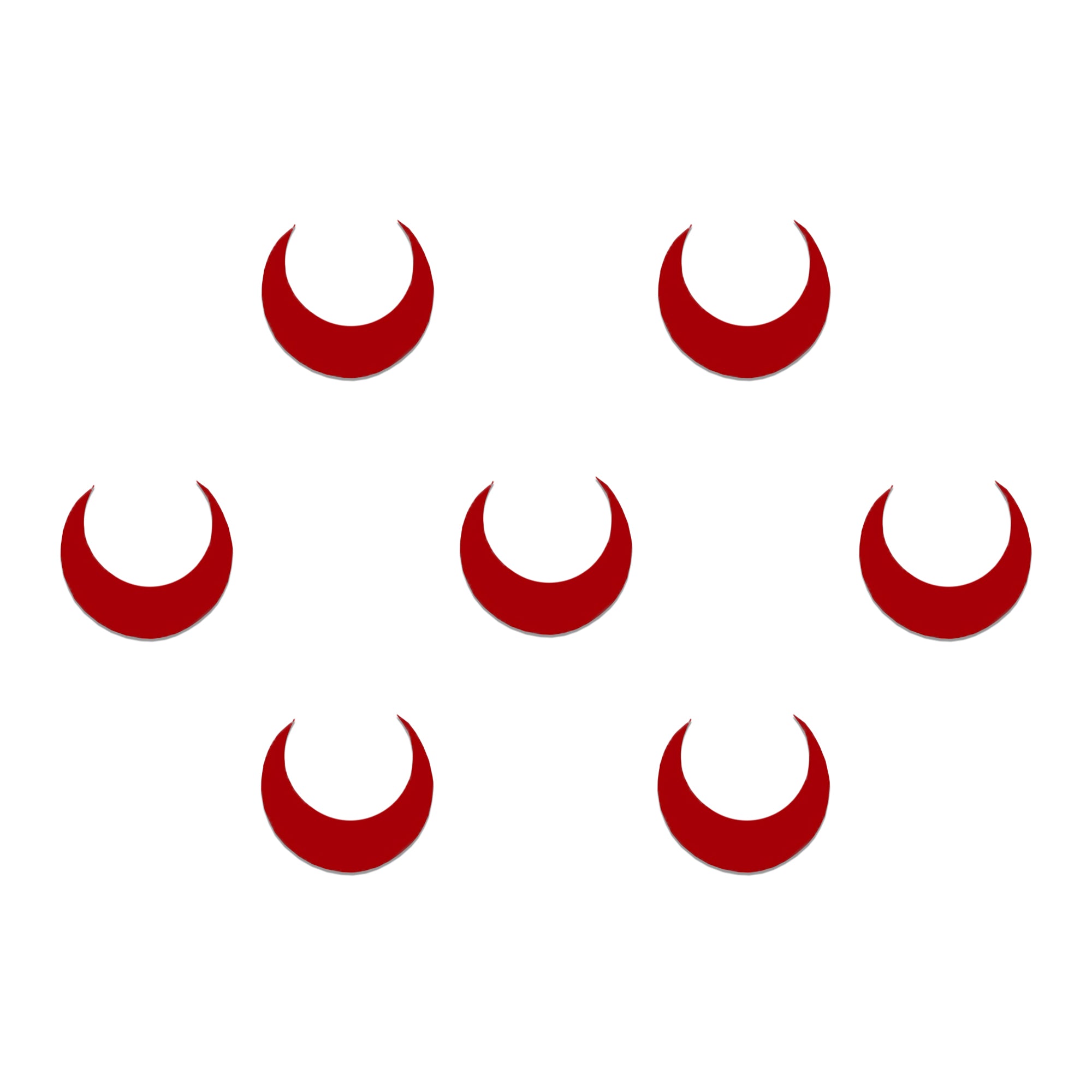 Comet Busters Red Crescent Moon Bindi featuring elegant maroon-red crescent moon shaped bindis with a smooth curved silhouette. Inspired by lunar beauty and traditional Indian styling, these bindis are perfect for festive occasions, ethnic wear, cultural celebrations, weddings, and everyday fashion. Reusable self-adhesive bindi for women and girls.