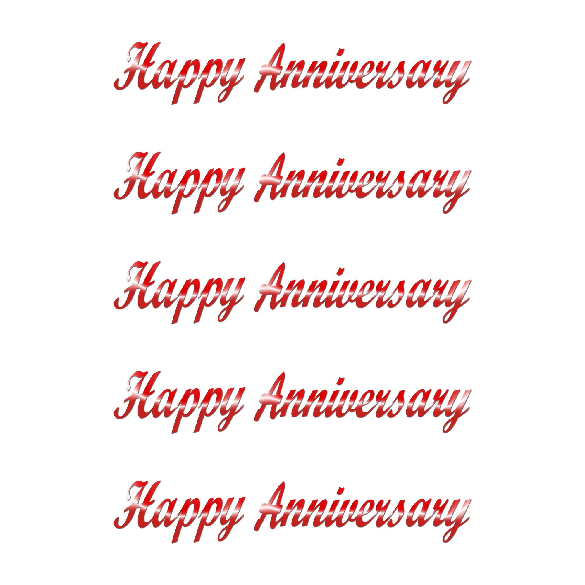 Comet Busters Premium self-adhesive Happy Anniversary text sticker in classic cursive font, ideal for anniversary gifts, albums, scrapbooking, invitation cards, décor and creative DIY applications.
