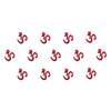 Comet Busters® Red Spiritual – Diamond, Velvet – Handcrafted, Reusable & Skin-Friendly Bindis for Spiritual Wear (8mm) – Forehead Bindi Stickers for Women & Girls – BIN1145