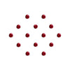 Comet Busters® Red Diamond Dot – Diamond – Handcrafted, Reusable & Skin-Friendly Bindis for casual Wear (5mm) – Forehead Bindi Stickers for Women & Girls – BIN2337