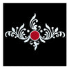 Comet Busters® Red, White, Multicolor, Bengali Bindi– PVC, Velvet – Handcrafted, Reusable & Skin-Friendly Bindis for Bridal Wear (Free Size) – Forehead Bindi Stickers for Women & Girls – BIN2309