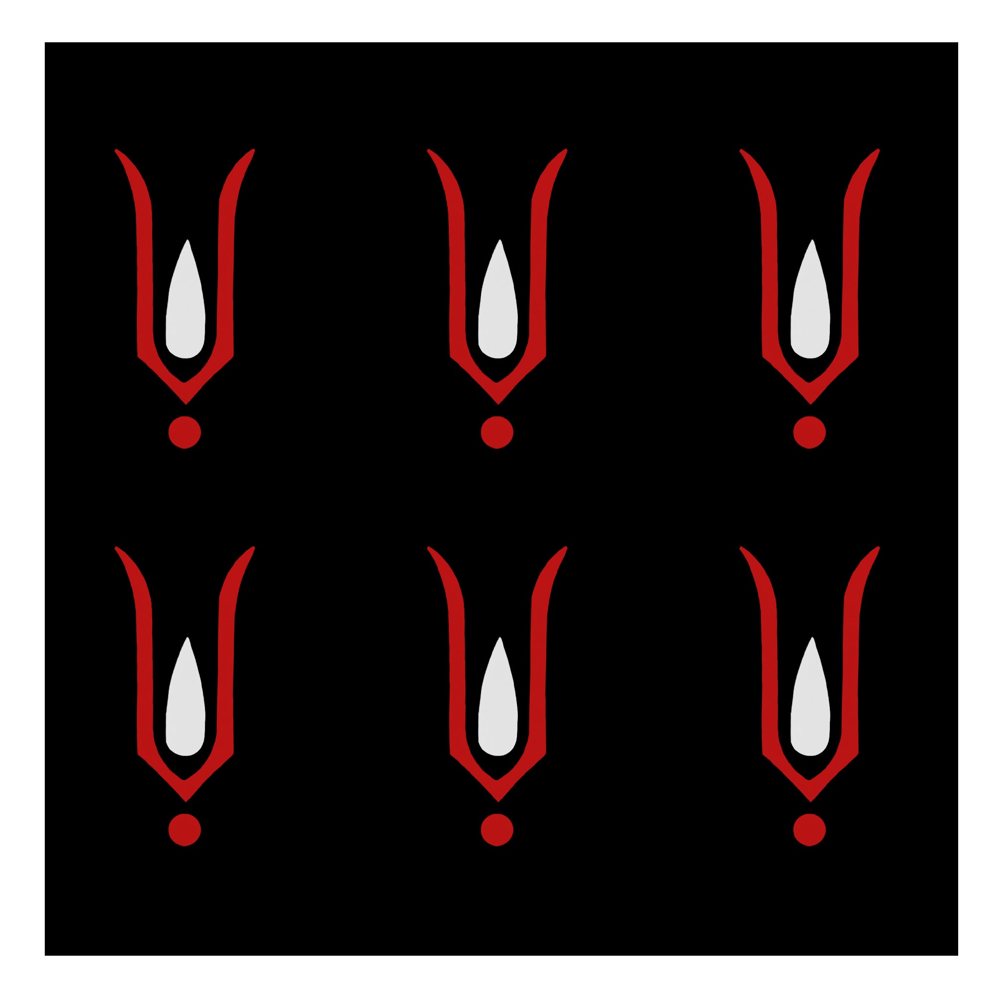 Hanuman Tilak bindi featuring a traditional red and white devotional tilak design, suitable for women and girls for religious ceremonies, festivals and spiritual occasions