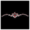 Comet Busters® Red, White, Multicolor, Bengali Bindi– PVC, Velvet – Handcrafted, Reusable & Skin-Friendly Bindis for Bridal Wear (Free Size) – Forehead Bindi Stickers for Women & Girls – BIN1982