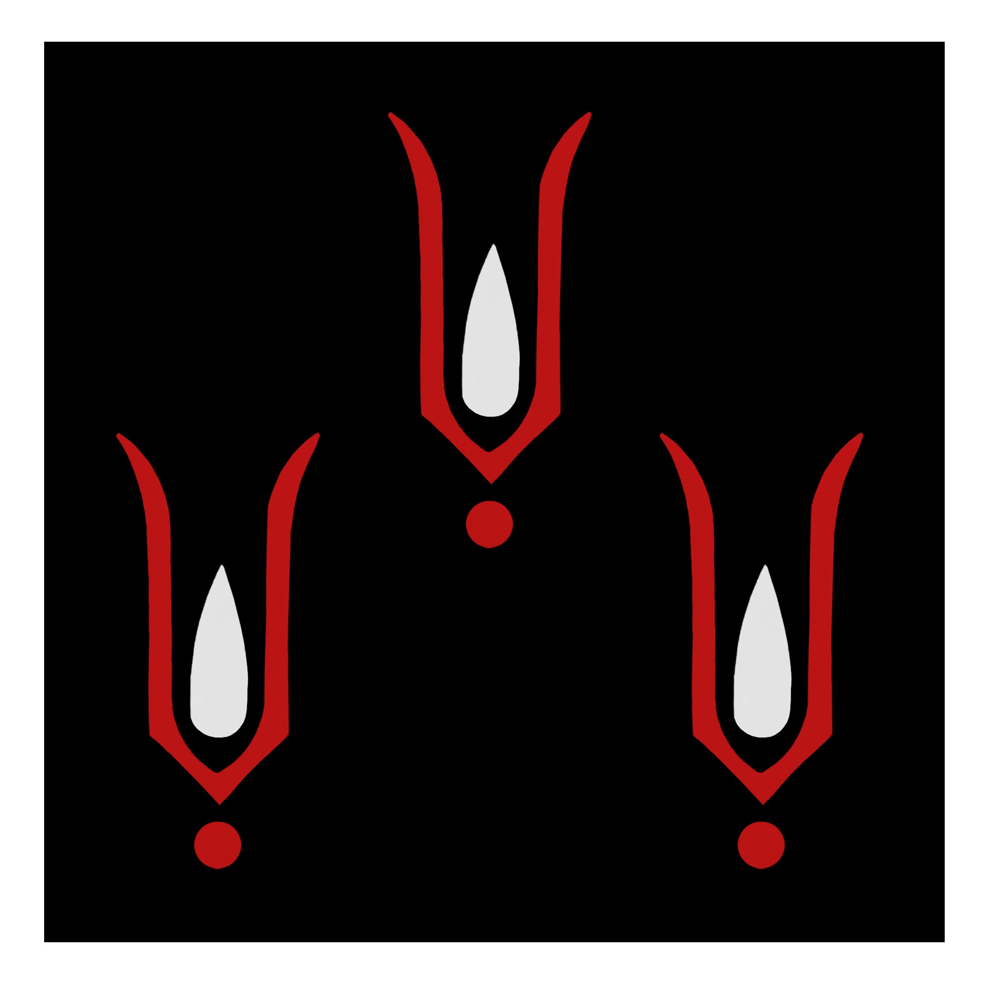 Hanuman Tilak bindi featuring a traditional red and white devotional tilak design, suitable for women and girls for religious ceremonies, festivals and spiritual occasions.