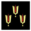 Comet Busters Gold Sacred Tilak Statement Bindi - 30mm (SKU: BIN2534)