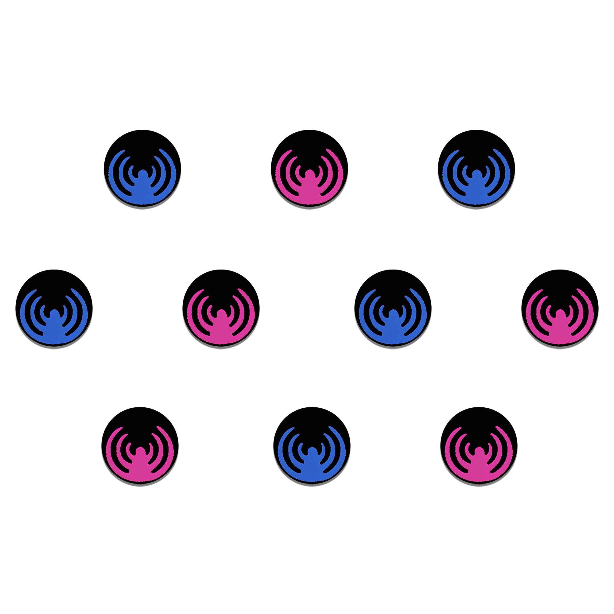 Comet Busters® Black Round Classic Bindis – Handcrafted, Reusable, Skin-Safe Indian Forehead Stickers for Women