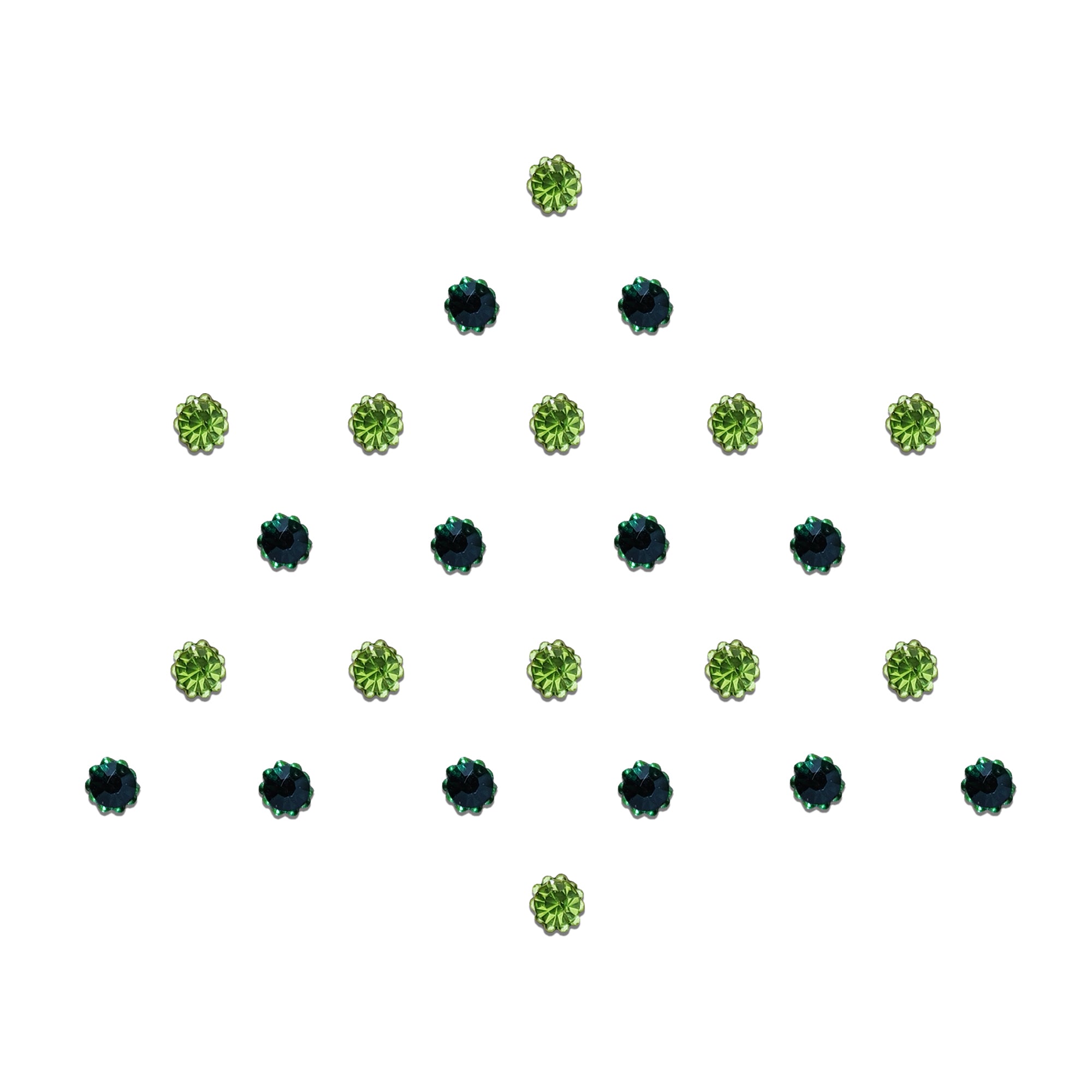 Comet Busters® Green Diamond Dot – Diamond – Handcrafted, Reusable & Skin-Friendly Bindis for Casual Wear (3mm) – Forehead Bindi Stickers for Women & Girls 