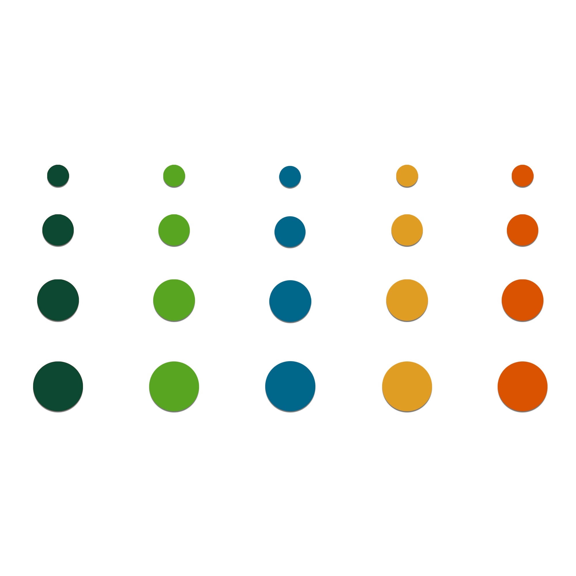 Comet Busters multicolor plain round bindis featuring Orange, yellow, blue and green velvet bindis in assorted sizes for traditional, festive, and daily ethnic wear.