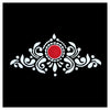 Comet Busters® Red, White, Multicolor, Bengali Bindi– PVC, Velvet – Handcrafted, Reusable & Skin-Friendly Bindis for Bridal Wear (Free Size) – Forehead Bindi Stickers for Women & Girls – BIN1979