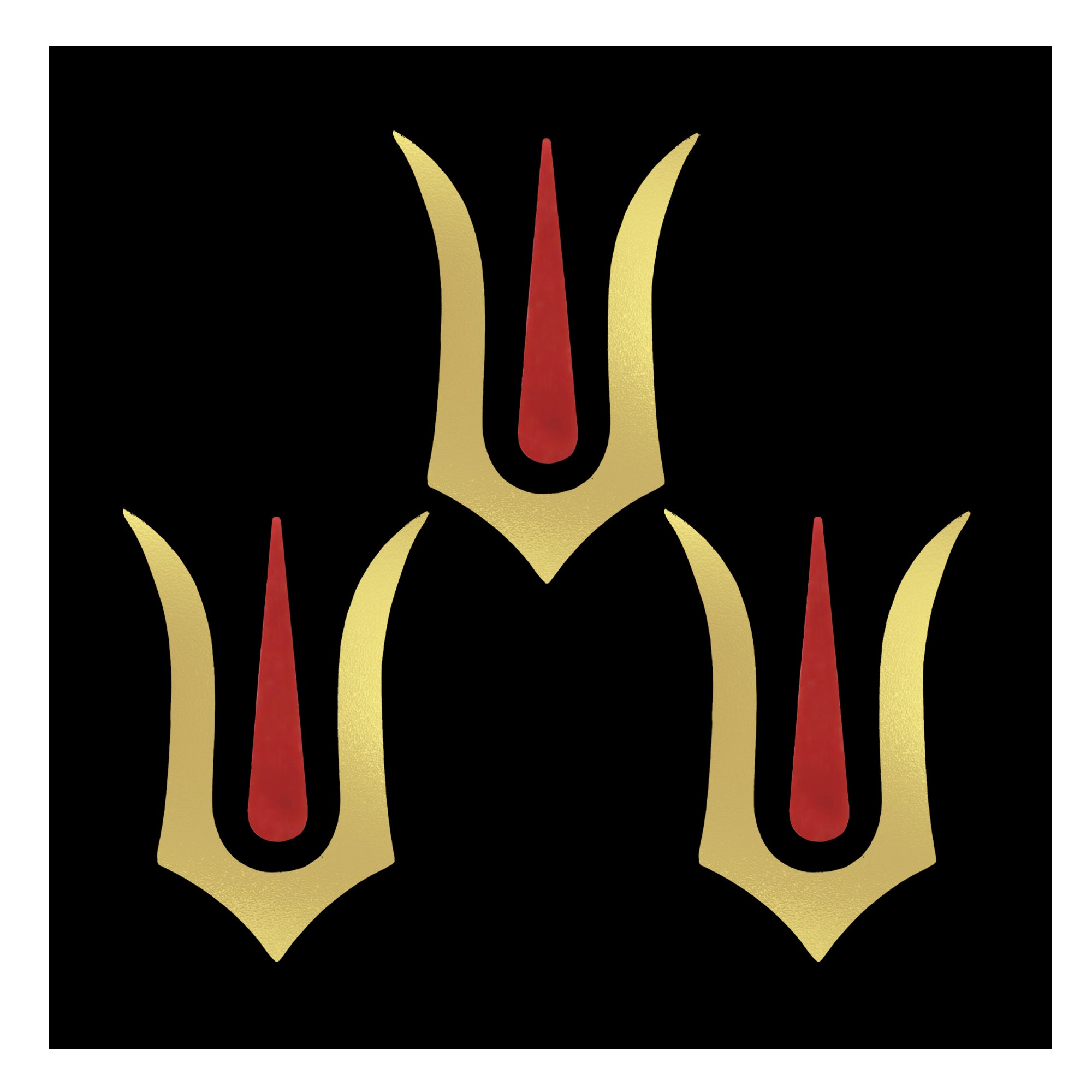 Sacred gold tilak bindis inspired by Vishnu ji naam Style
