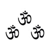 Comet Busters® Black Spiritual – PVC – Handcrafted, Reusable & Skin-Friendly Bindis for Casual Wear (20mm) – Forehead Bindi Stickers for Women & Girls – BIN054
