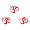 Comet Busters® Maroon Spiritual OM Bindis – PVC – Handcrafted, Reusable & Skin-Friendly Bindis for Casual Wear (20mm) – Forehead Bindi Stickers for Women & Girls – BIN504