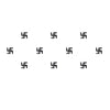 Comet Busters® Black Spiritual Swastik – PVC – Handcrafted, Reusable & Skin-Friendly Bindis for Casual Wear (10mm) – Forehead Bindi Stickers for Women & Girls – BIN364