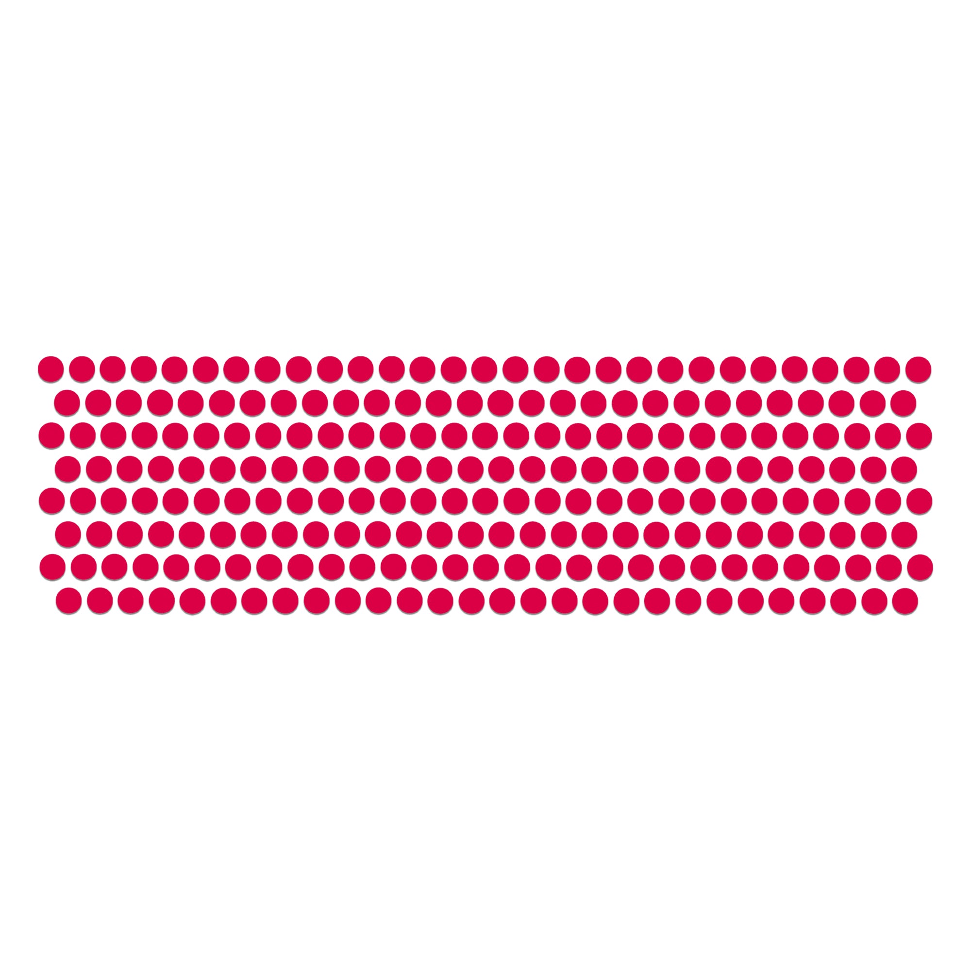 Comet Busters round magenta pink bindis arranged in neat rows, featuring a classic plain dot design for traditional, festive, and everyday wear
