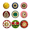 Indira by Comet Busters® Divine Shringar Bindis – Multi-Size Premium Designer Bindis for Women & Girls (9 Bindis)(INDI095)
