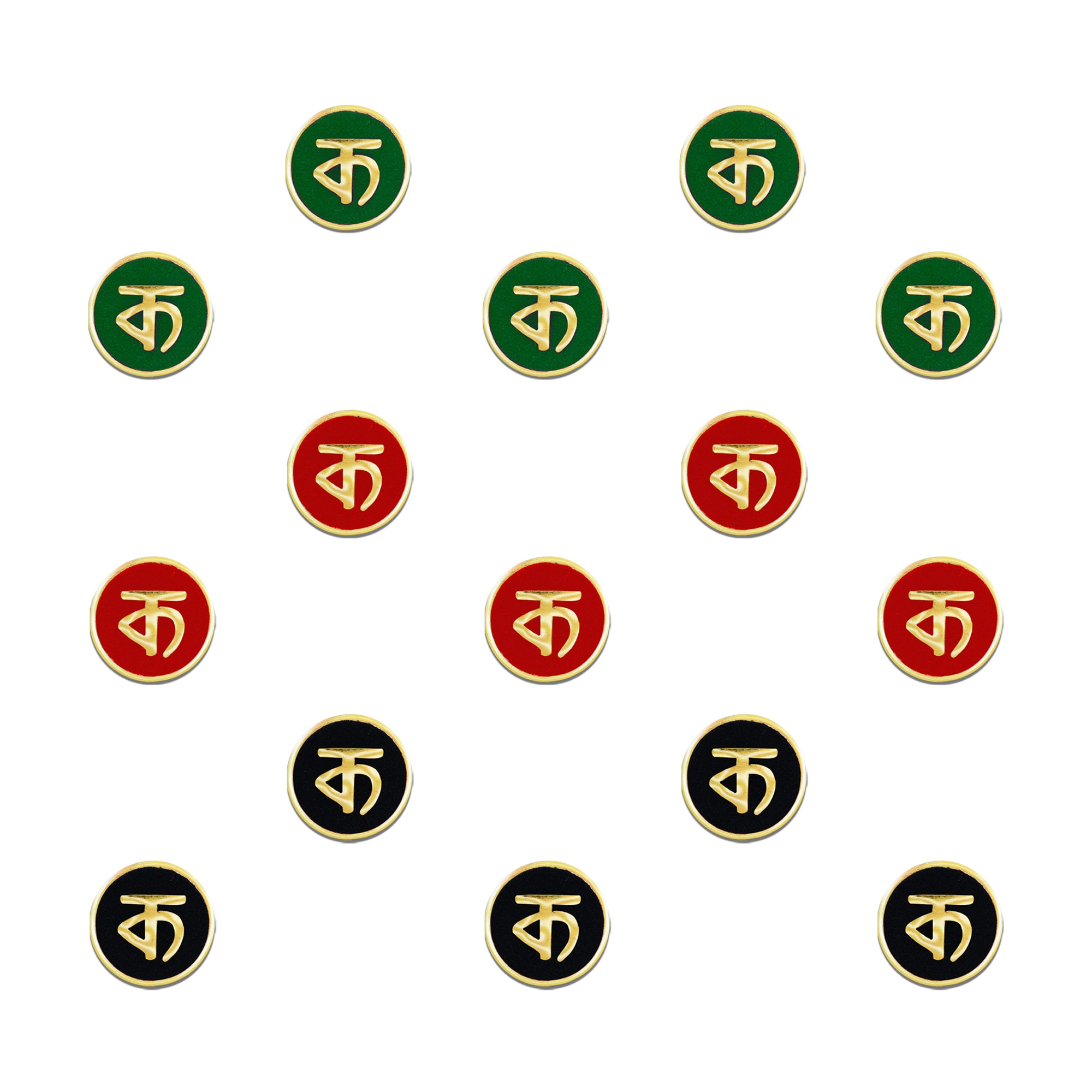 Comet Busters Ka Designer Velvet Bindis | Sacred Sanskrit Letter "Ka" Bindi 