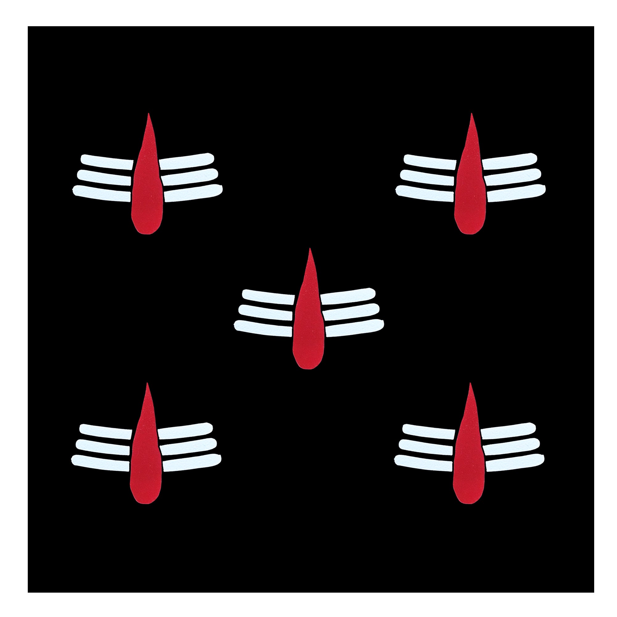 Minimal Mahadev tilak for forehead