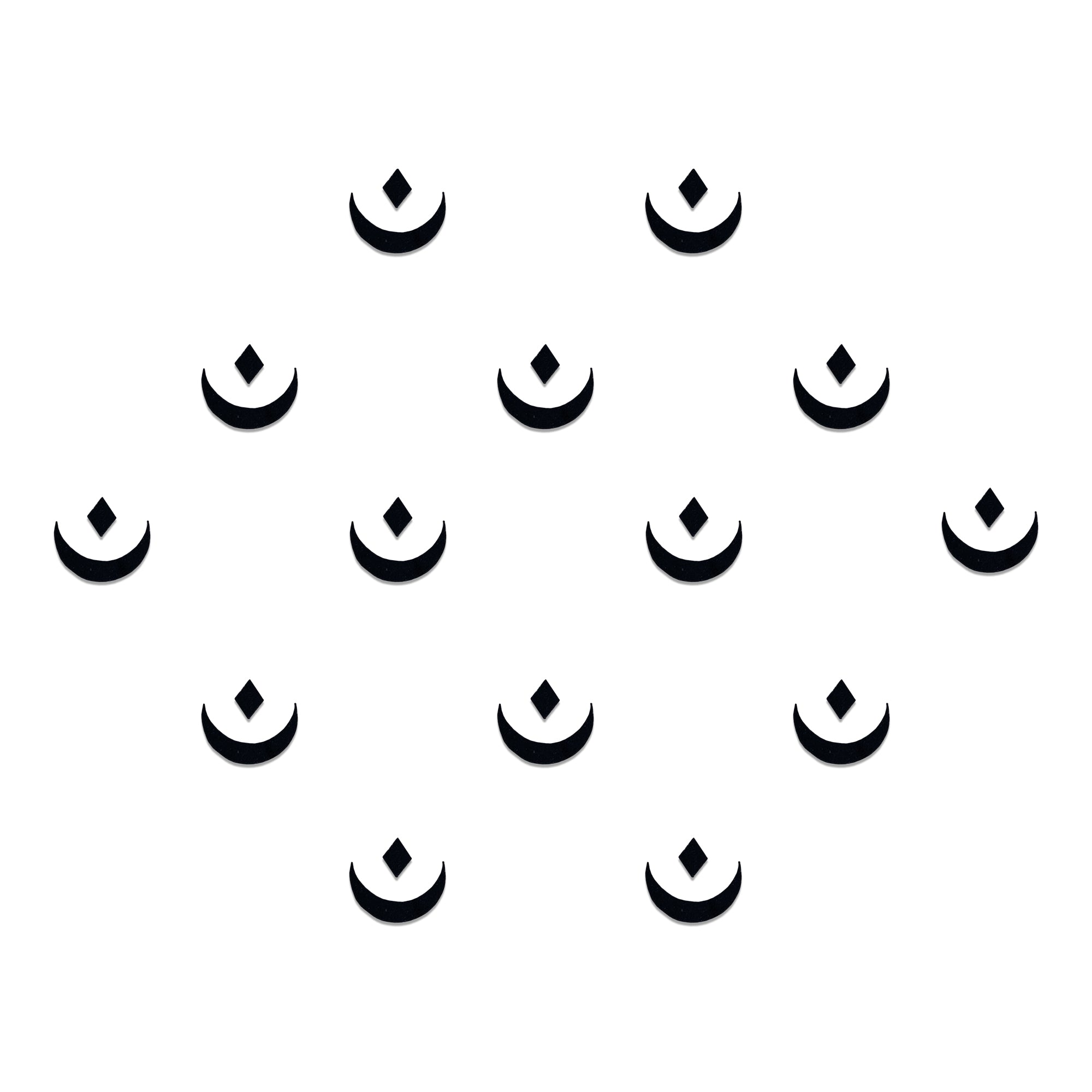 Comet Busters Stylish Black Curve forehead Bindis