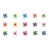 Comet Busters® Multicolor Spiritual – Diamond, Velvet – Handcrafted, Reusable & Skin-Friendly Bindis for Spiritual Wear (6mm) – Forehead Bindi Stickers for Women & Girls – BIN1137