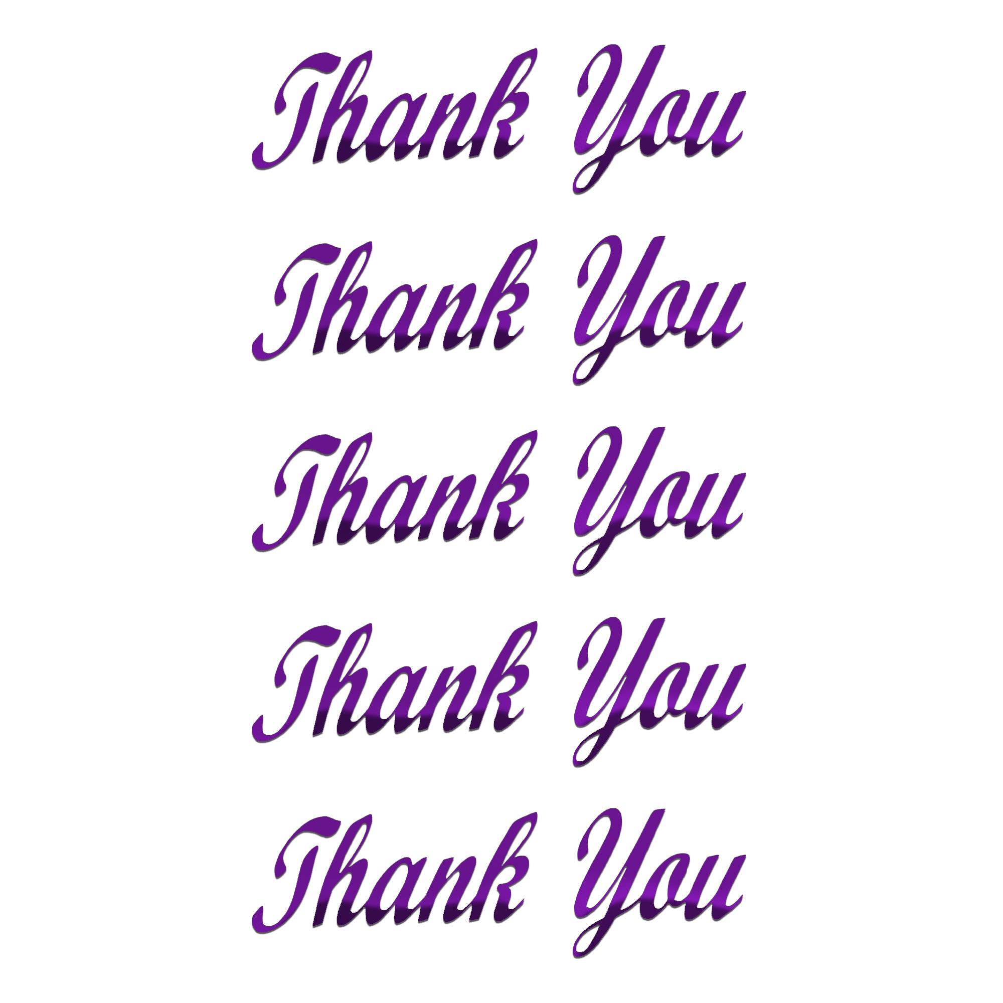 Comet Busters decorative Thank You sticker designed in elegant cursive typography with a self-adhesive backing, suitable for gift boxes, handmade cards, journals, party decorations, and thank you packaging.