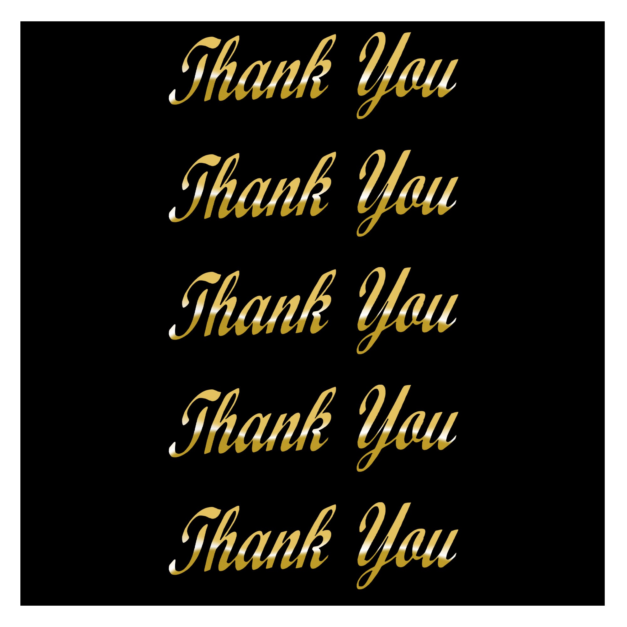 Comet Busters decorative Thank You sticker designed in elegant cursive typography with a self-adhesive backing, suitable for gift boxes, handmade cards, journals, party decorations, and thank you packaging.