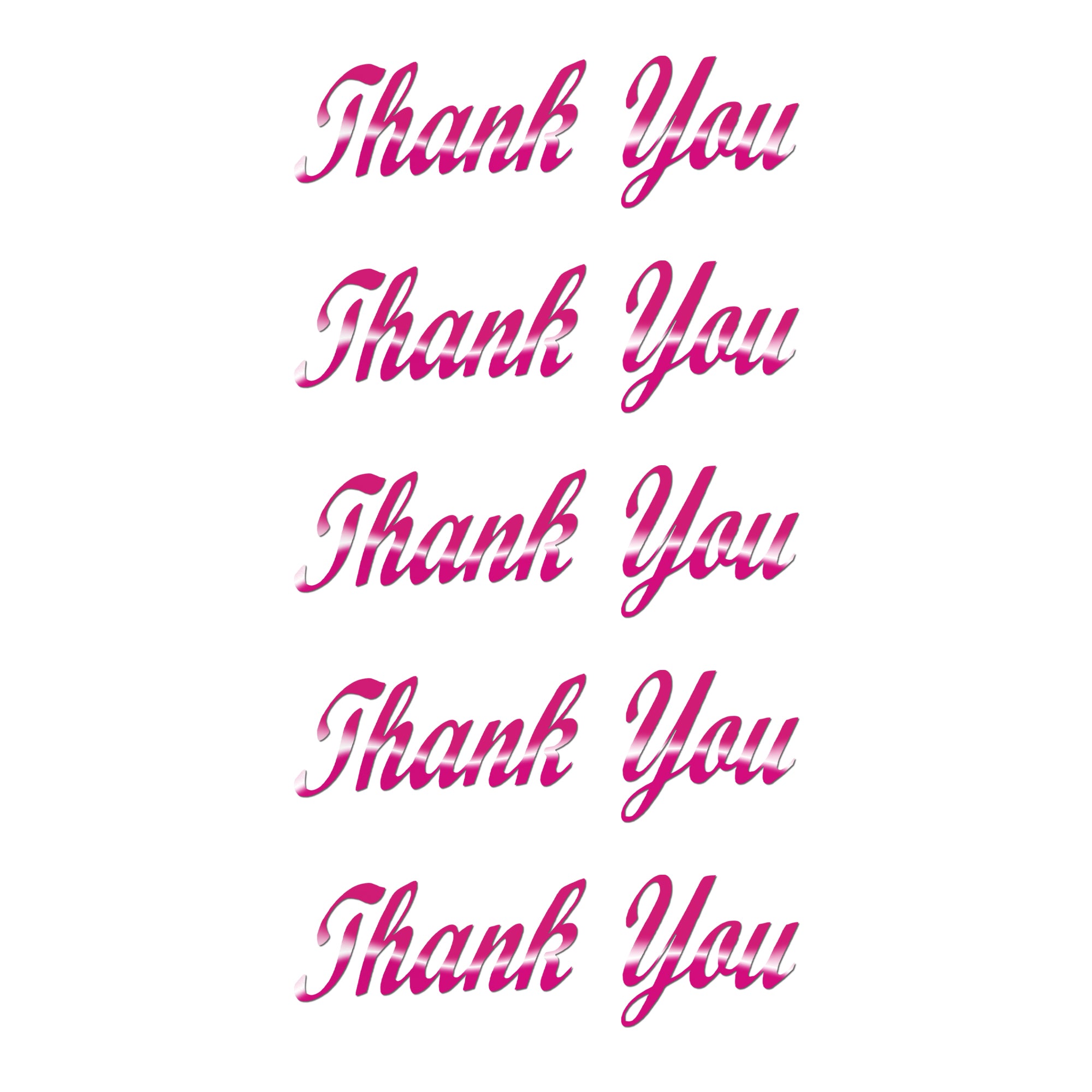 Comet Busters premium Thank You text sticker with elegant blue script lettering and self-adhesive design, ideal for appreciation gifts, product packaging, greeting cards, party favors, journals, and creative celebration crafts.
