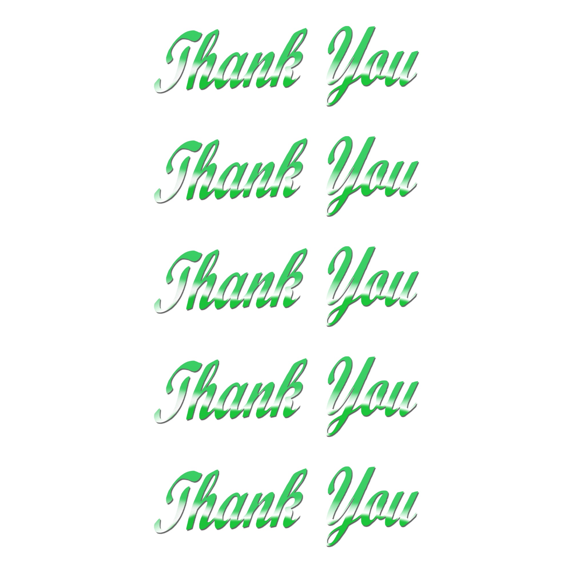 Comet Busters decorative Thank You sticker designed in elegant cursive typography with a self-adhesive backing, suitable for gift boxes, handmade cards, journals, party decorations, and thank you packaging.