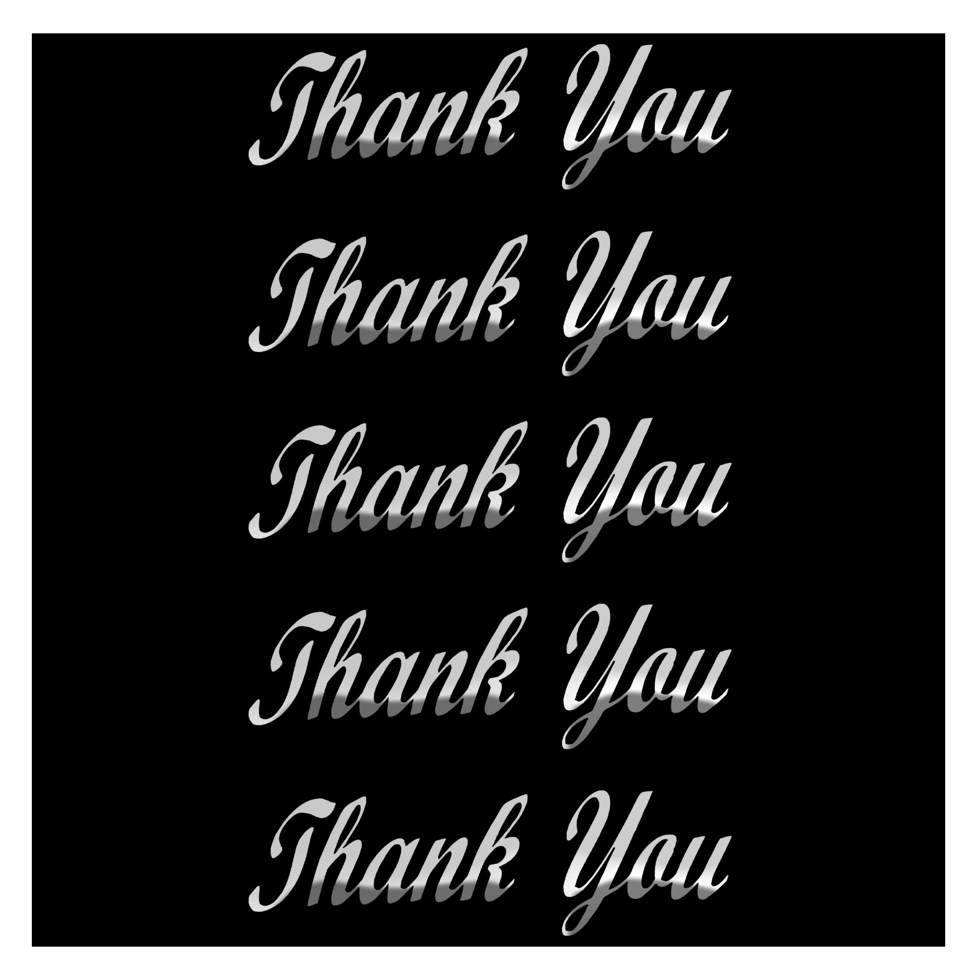 Comet Busters Thank You lettering sticker in stylish blue script font, perfect for return gift packaging, wedding favors, birthday favors, business packaging, scrapbook pages, and DIY decoration projects.