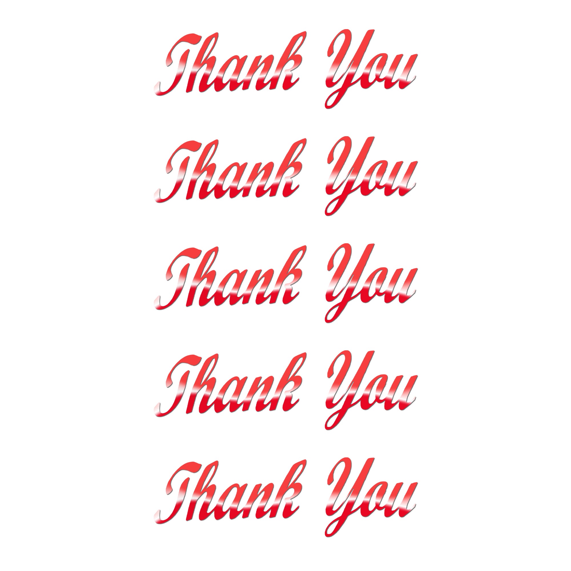 Comet Busters decorative Thank You sticker designed in elegant cursive typography with a self-adhesive backing, suitable for gift boxes, handmade cards, journals, party decorations, and thank you packaging.