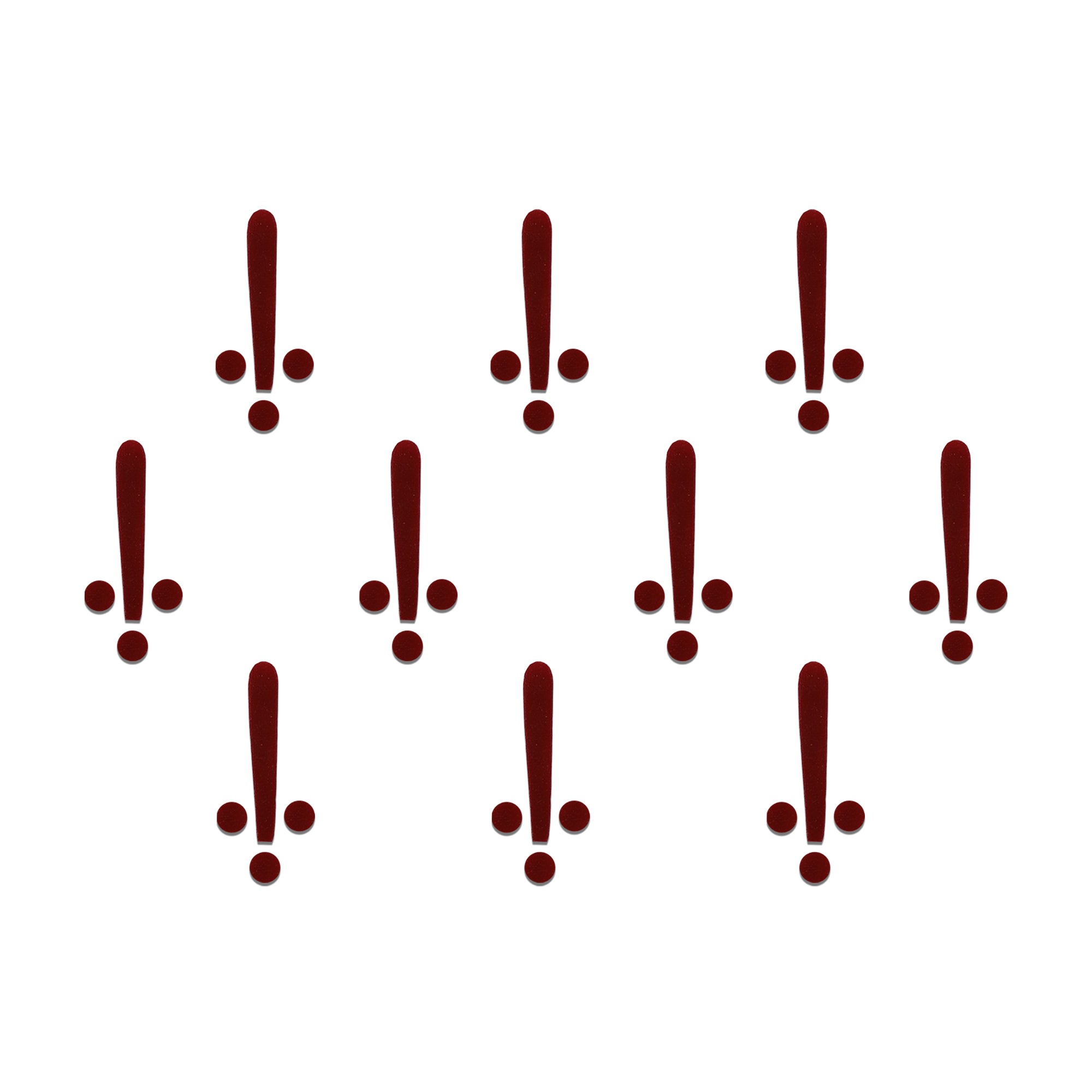 Comet Busters Tripund Tilak Designer Velvet Bindi featuring premium maroon self-adhesive velvet bindis with a traditional Tripund-inspired design. Elegant forehead bindis for women and girls, ideal for Mahakal devotees