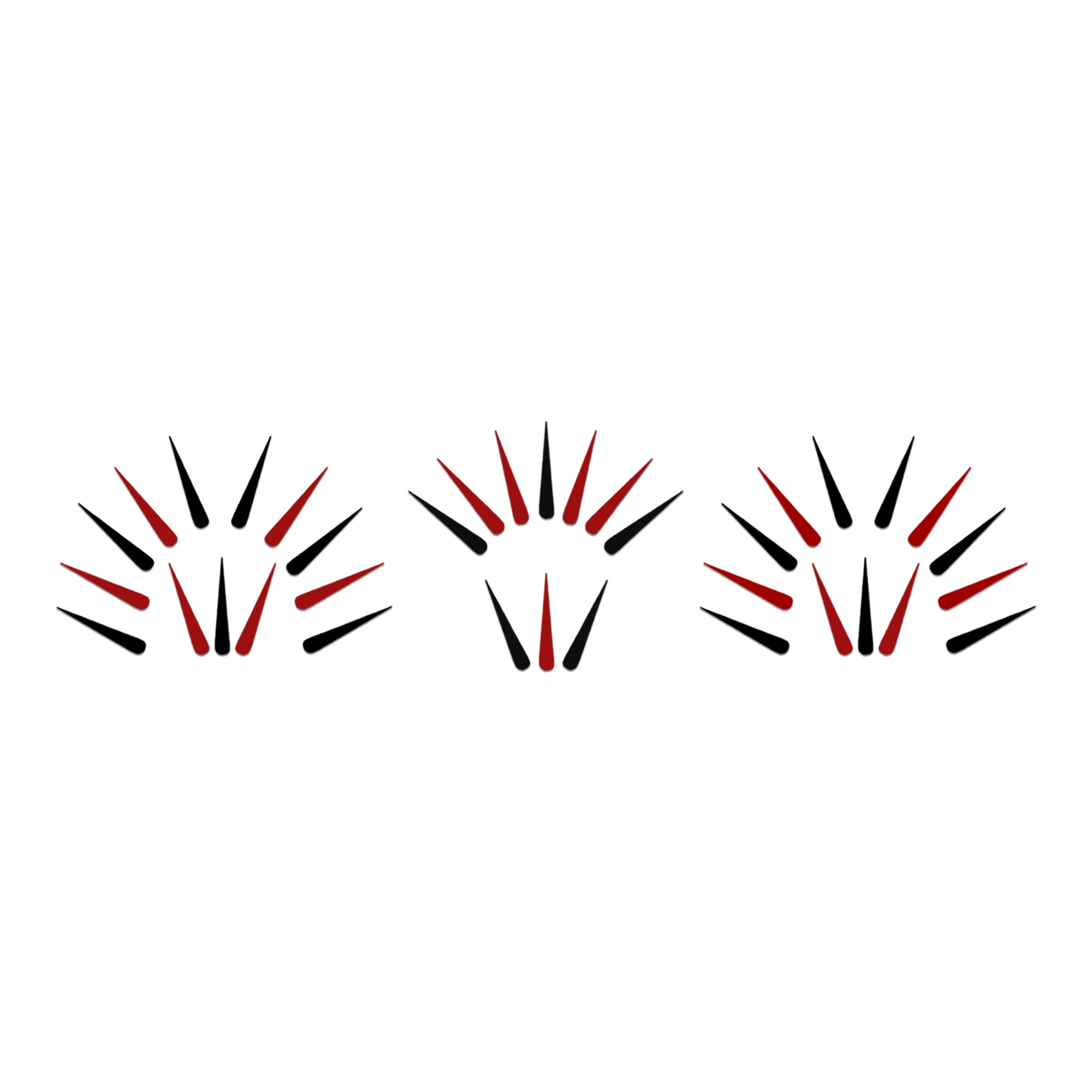 Comet Busters ethnic forehead bindis featuring a radiant Tilak motif in vibrant colors.