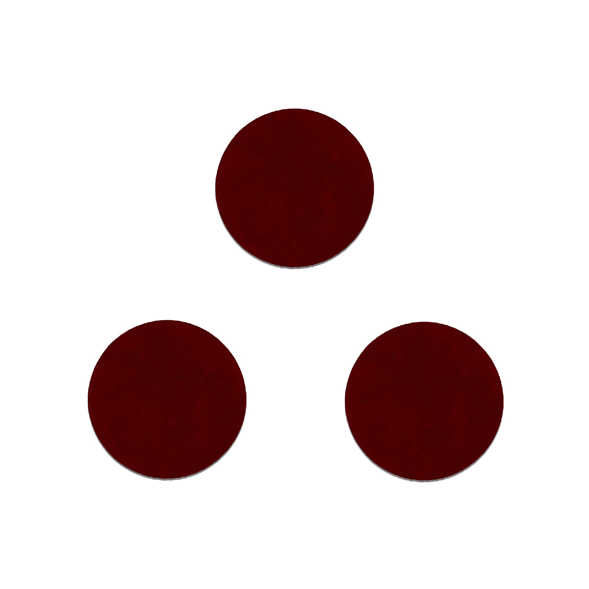 Comet Busters Classic Maroon Round Velvet Bindi for Women & Girls