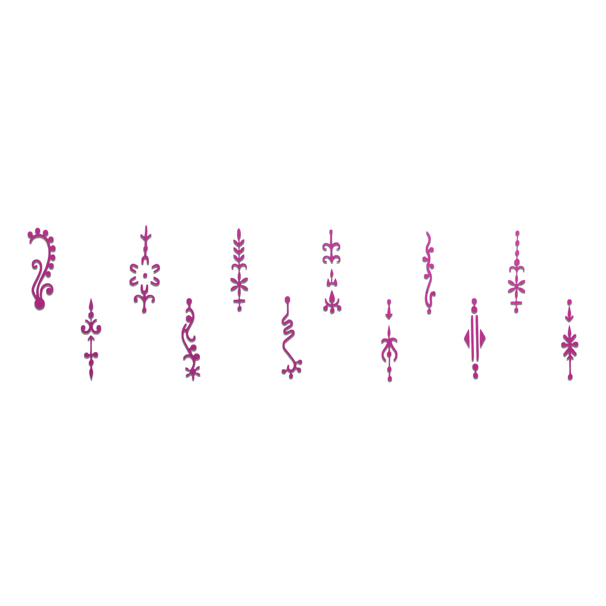 Comet Busters® Pink Designer Classic Bindis – Handcrafted, Reusable, Skin-Safe Indian Forehead Stickers for Women