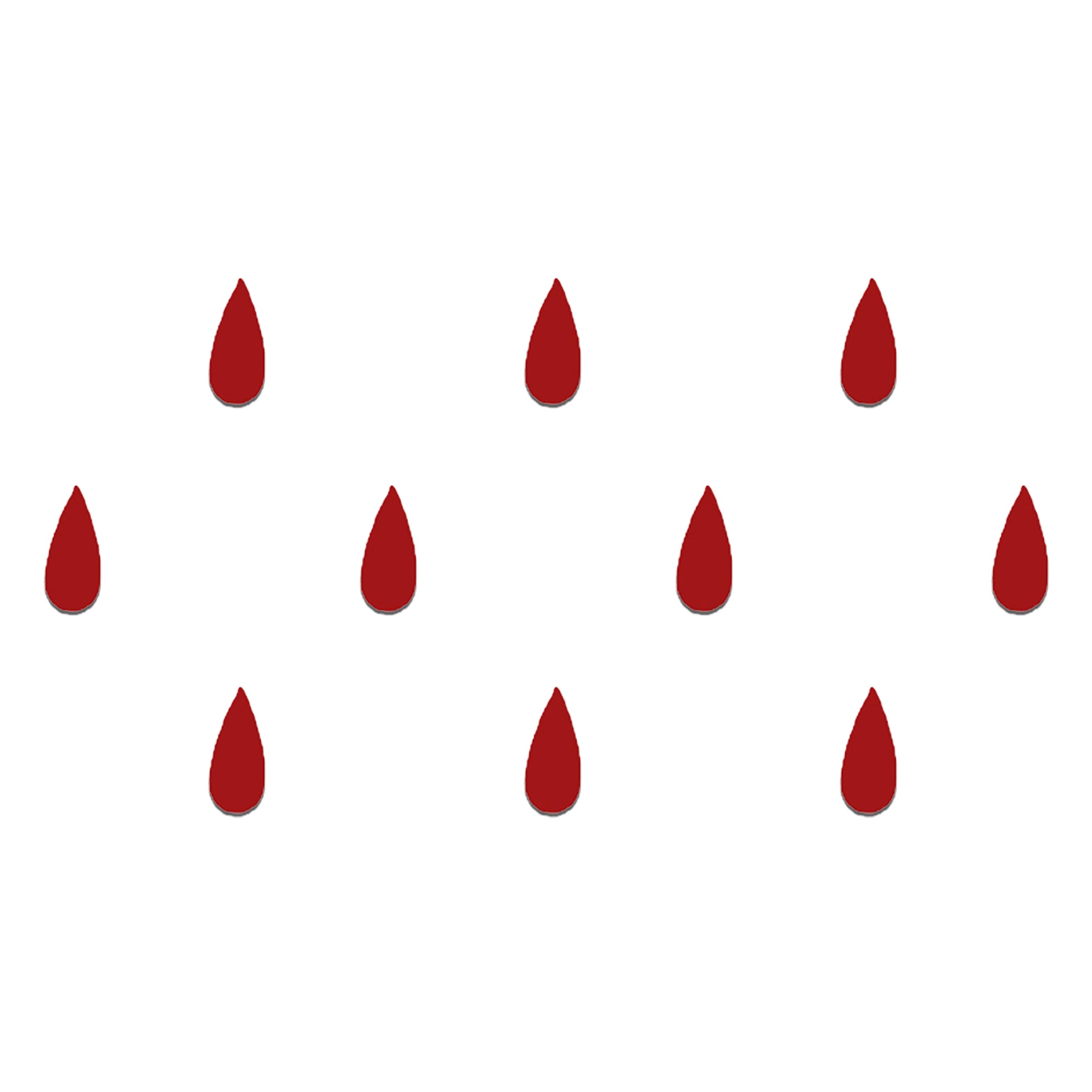 Comet Busters classic red teardrop bindi featuring a simple elongated drop shape for traditional and everyday ethnic wear.