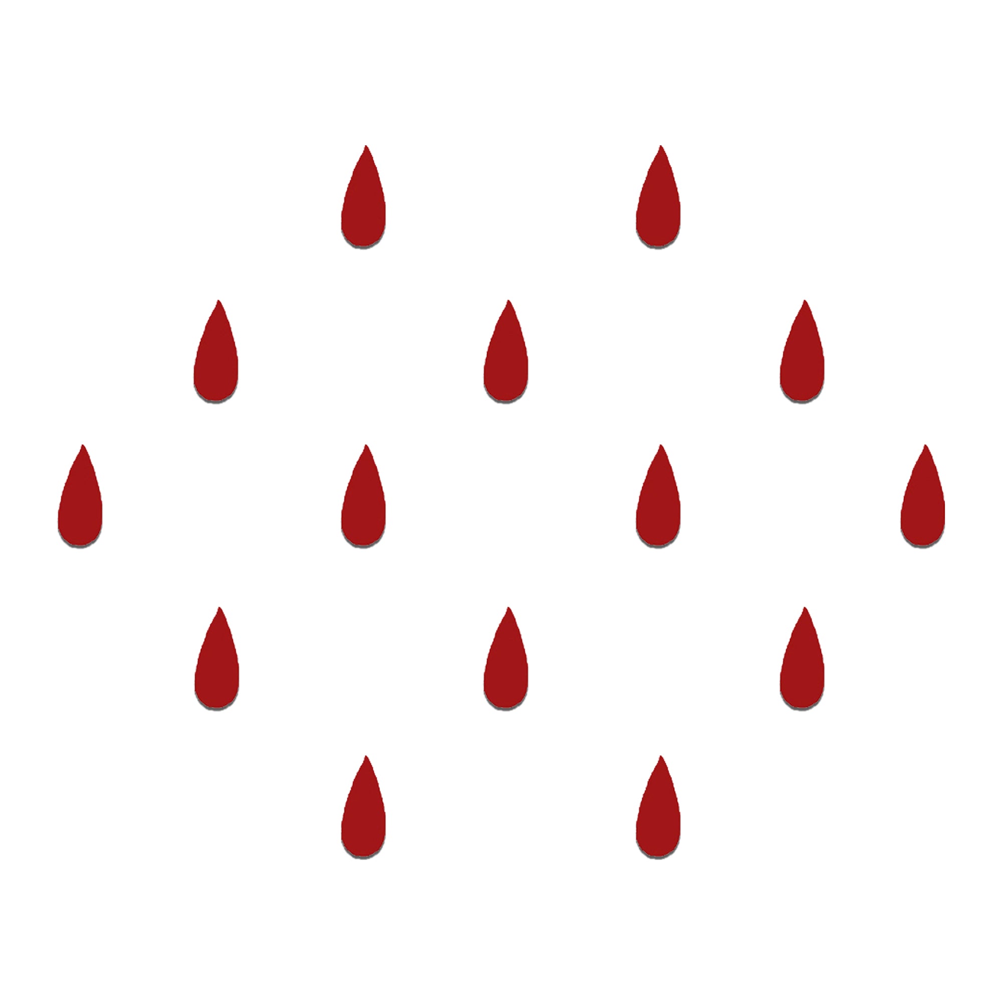 Comet Busters classic red teardrop bindi featuring a simple elongated drop shape for traditional and everyday ethnic wear.