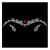 Comet Busters® White, Red, Multicolor, Bengali Bindi– PVC, Velvet – Handcrafted, Reusable & Skin-Friendly Bindis for Bridal Wear (Free Size) – Forehead Bindi Stickers for Women & Girls – BIN2142
