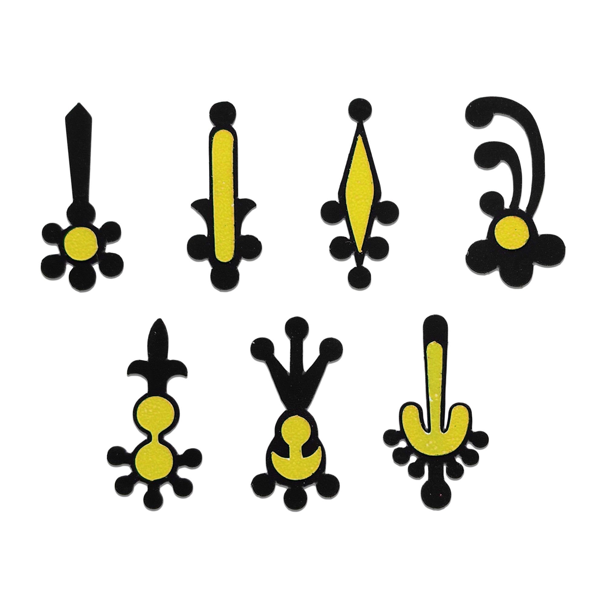 Comet Busters® Black Designer Classic Bindis – Handcrafted, Reusable, Skin-Safe Indian Forehead Stickers for Women