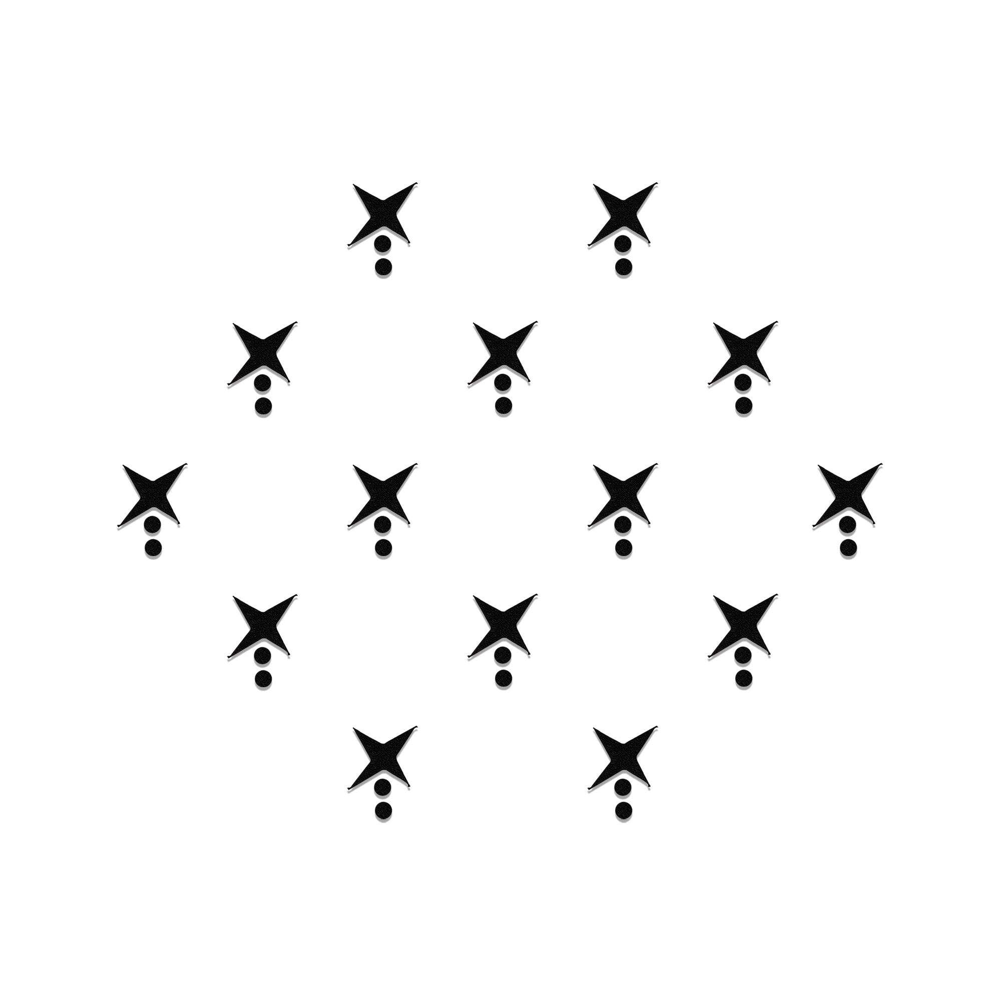 Comet Busters Stylish Black Abstract Bindis