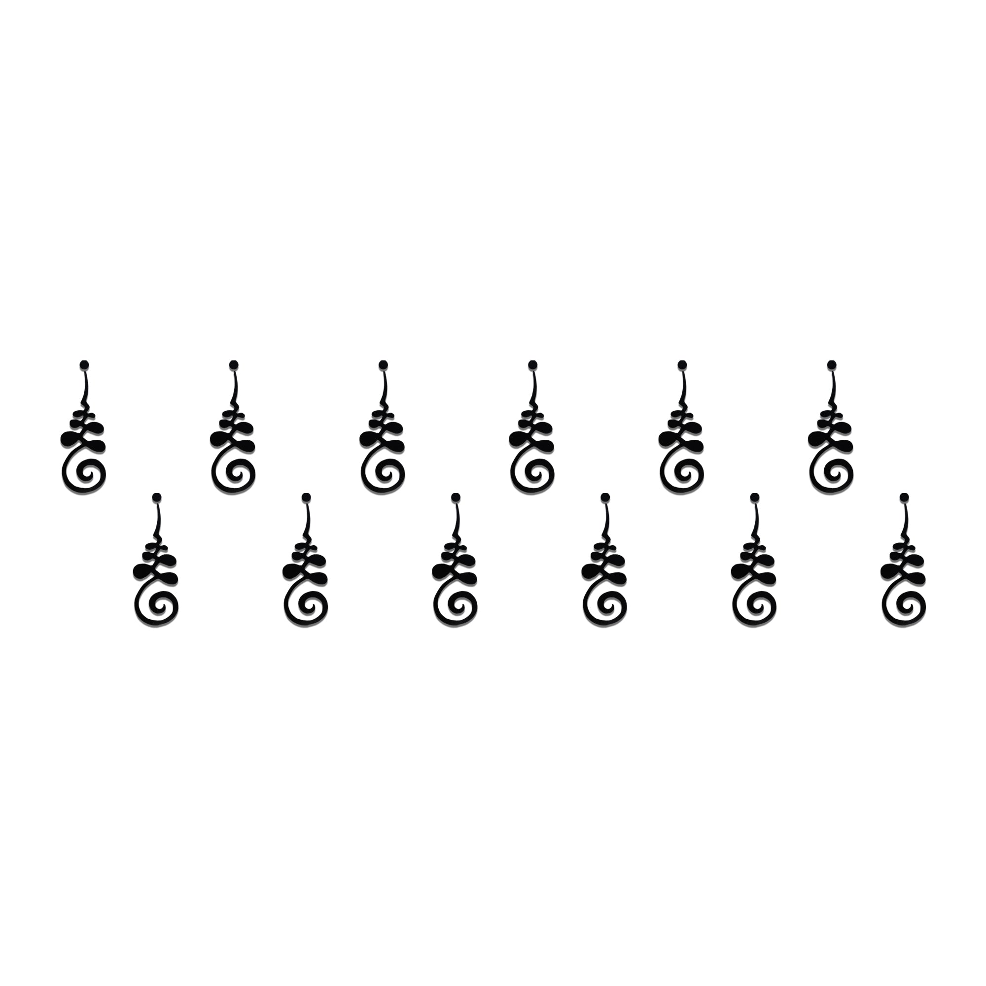 Comet Busters Tribal Spiral Designer Forehead Bindi