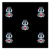 Comet Busters® Trishul Tripund Mahakal Spiritual Bindis – White & Red 15mm Shiva Tilak Designer Bindi for Women & Girls (5 Bindis)(BIN2599)