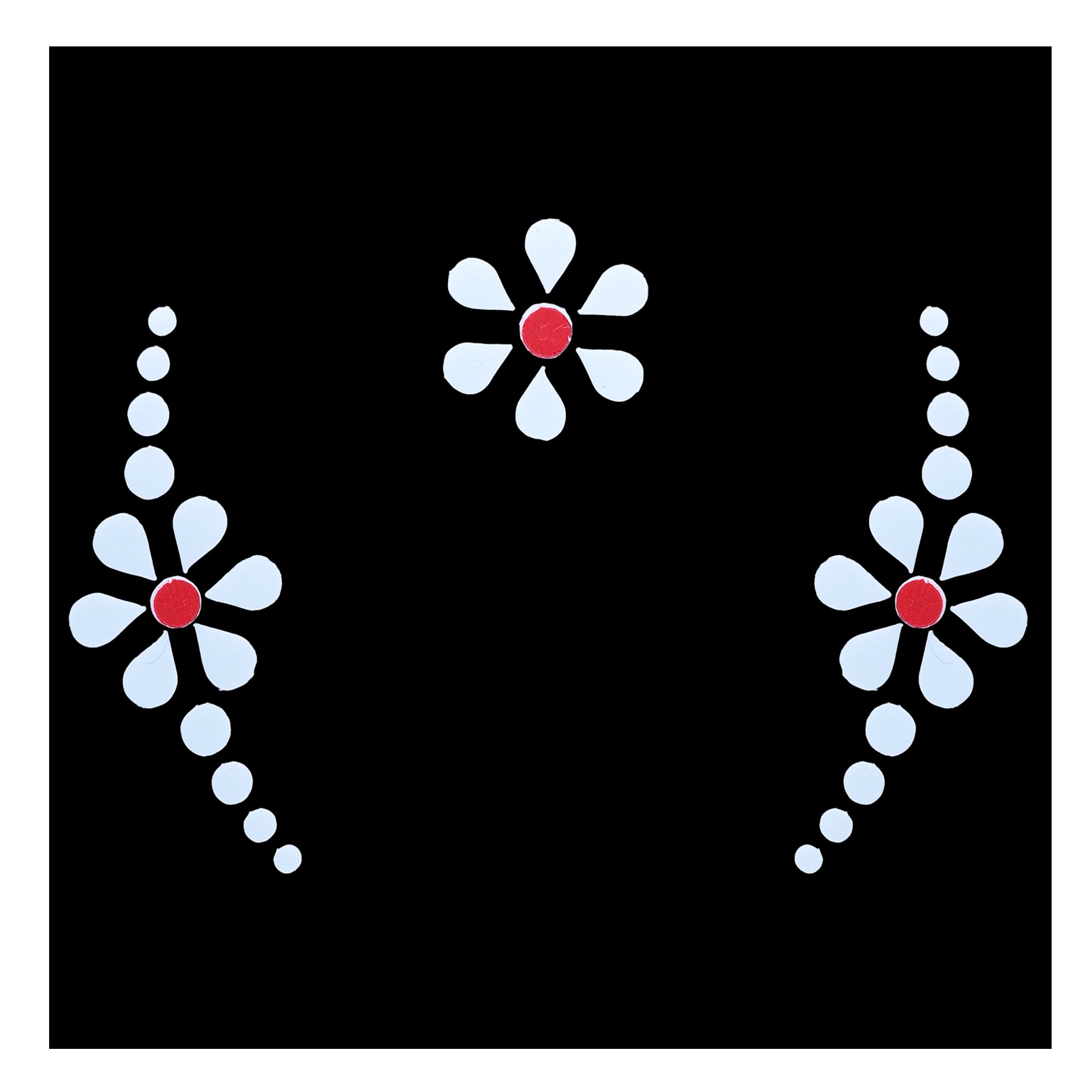 Comet Busters Elegant flower bindis for festive and ethnic styling