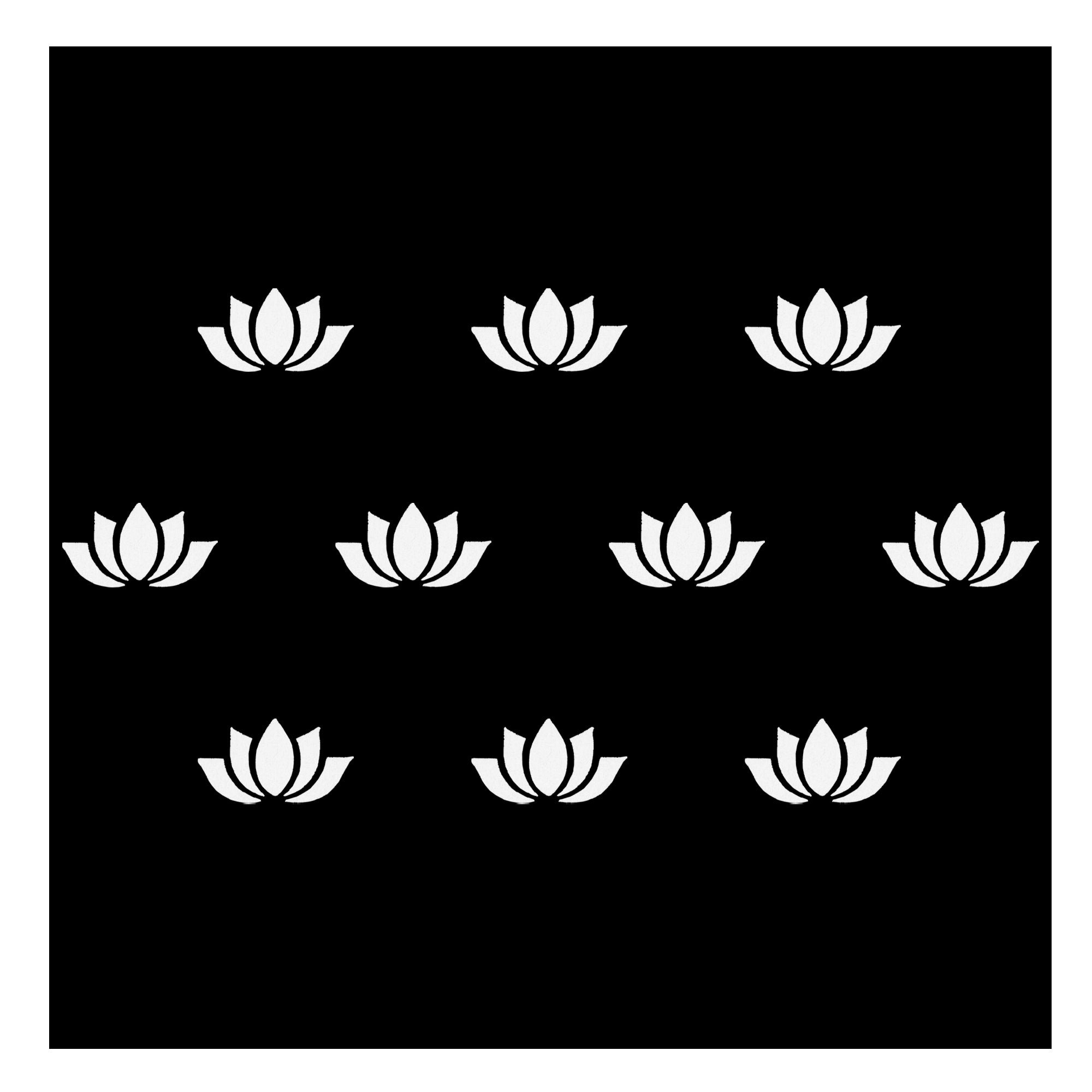 Comet Busters White lotus-shaped designer bindi sticker for women and girls, traditional floral lotus forehead bindi for festive and ethnic occasions.